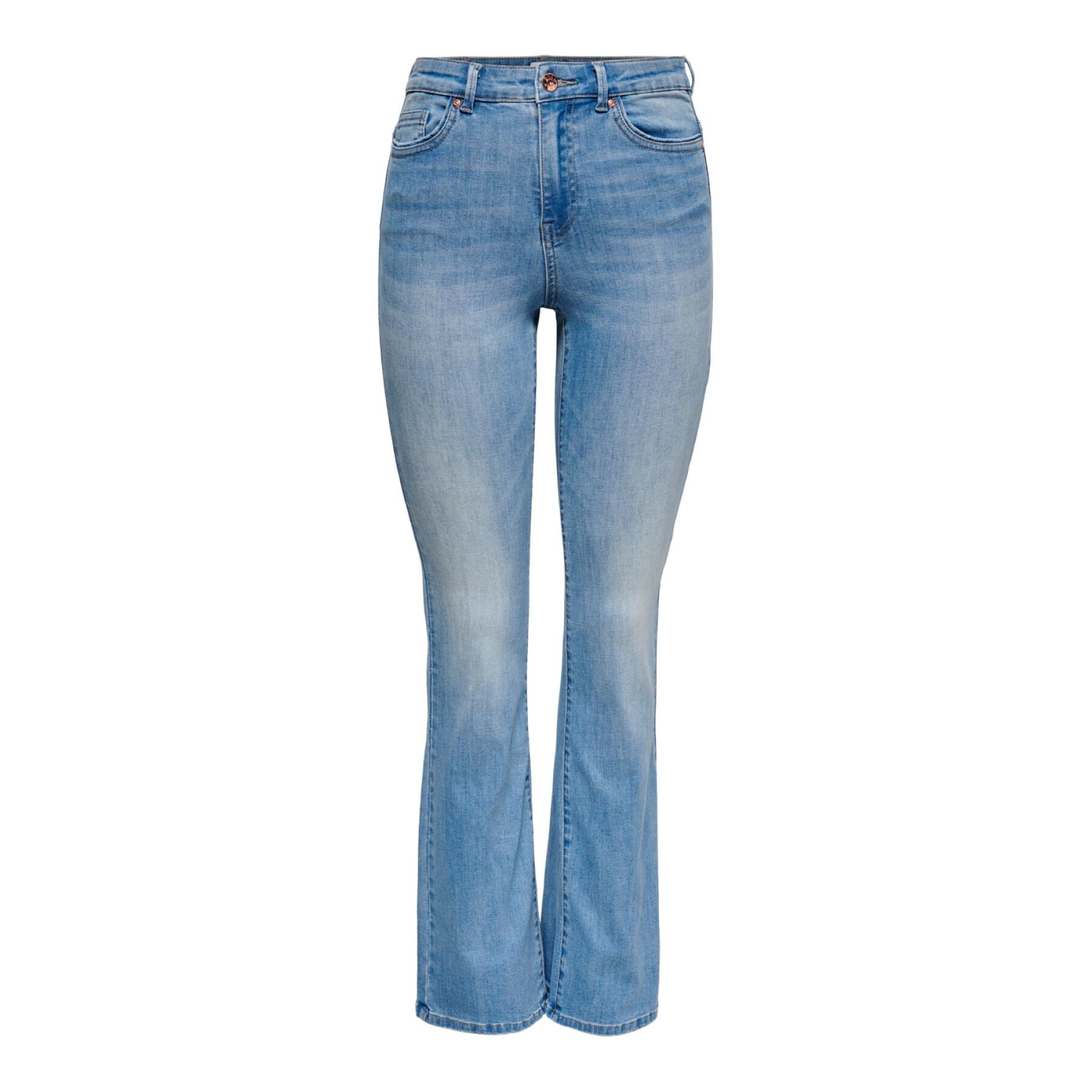Jeansy damskie Only Onlwauw Life Hw Sk Flare Bj759 Noos