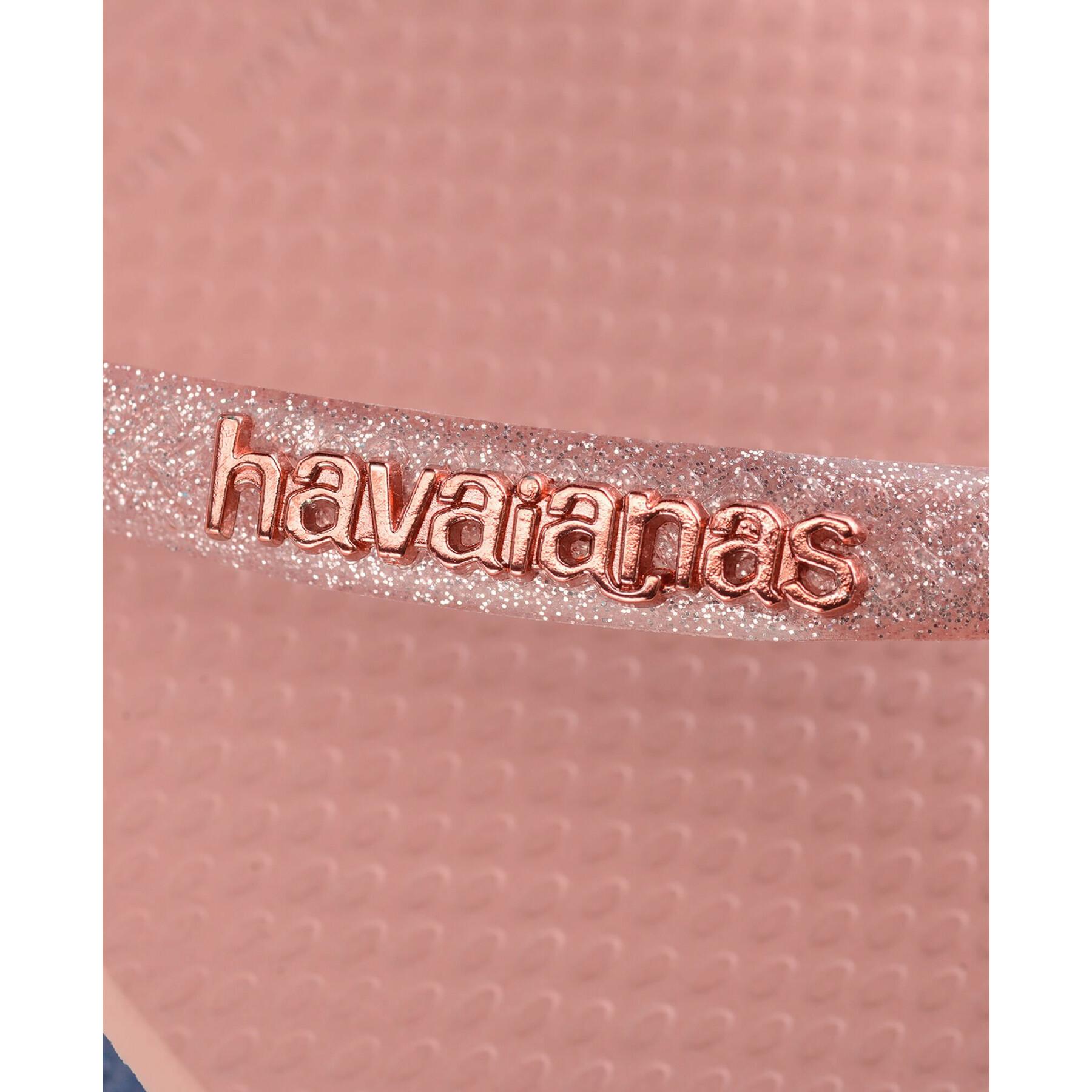 Klapki damskie Havaianas Slim Logo Metallic