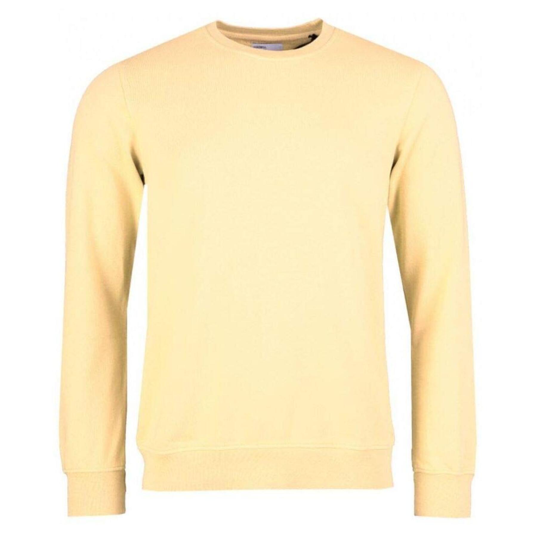 Bluza z okrągłym dekoltem Colorful Standard Classic Organic soft yellow