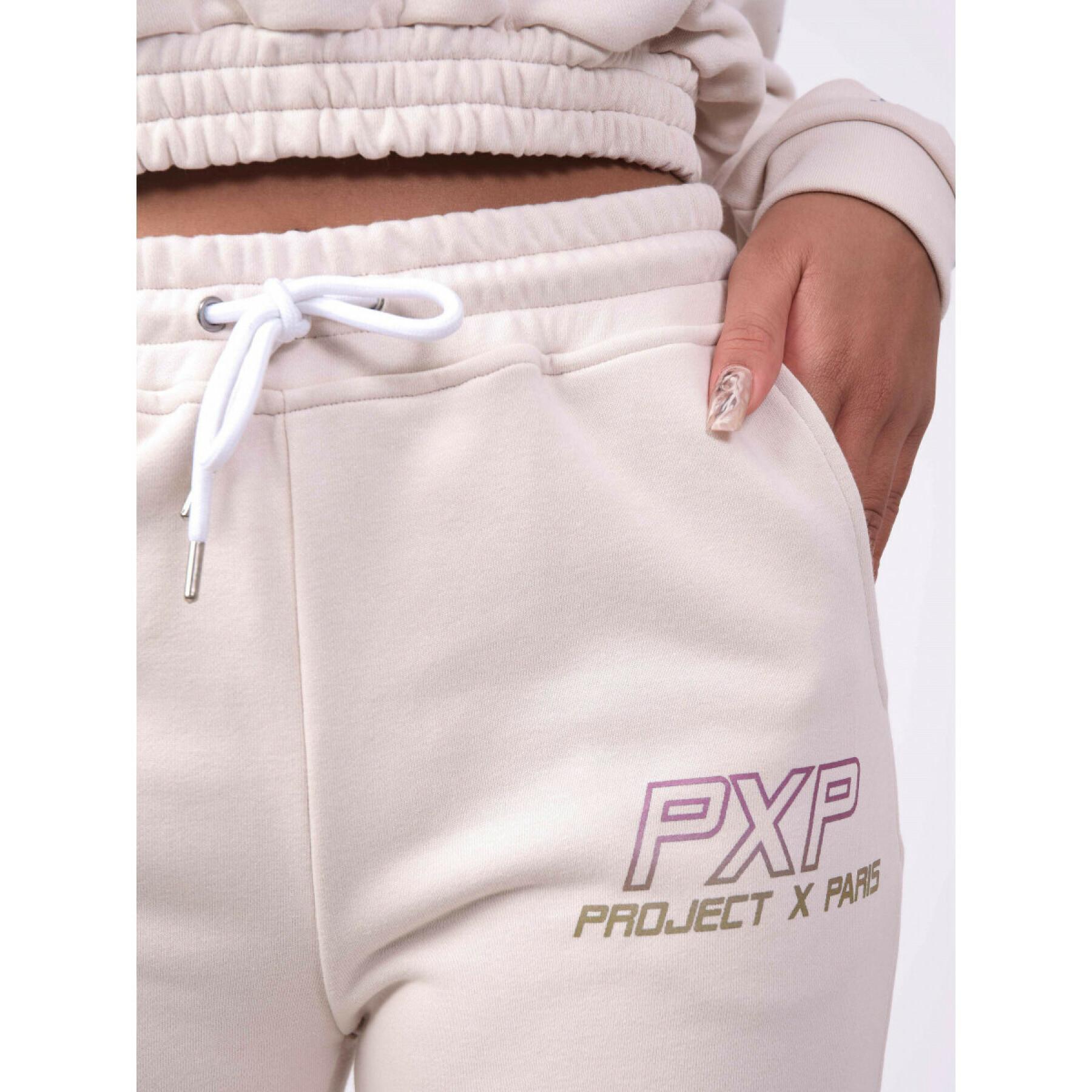 Damski kombinezon joggingowy z opalizującym logo Project X Paris