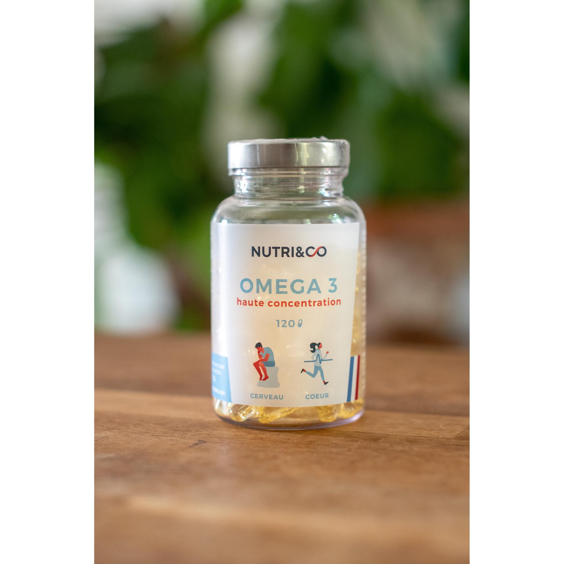 120 kapsułek oleju z dzikich ryb omega 3 Nutri&Co