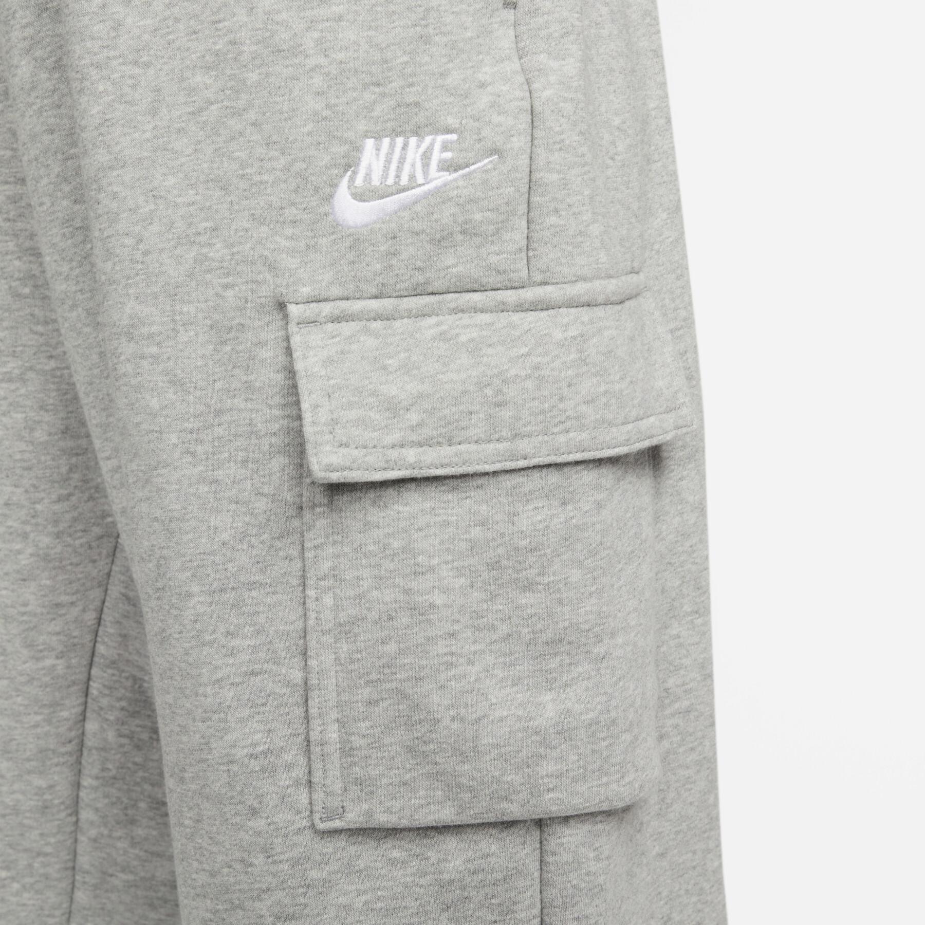 Damskie spodnie cargo z polaru Nike Sportswear Club