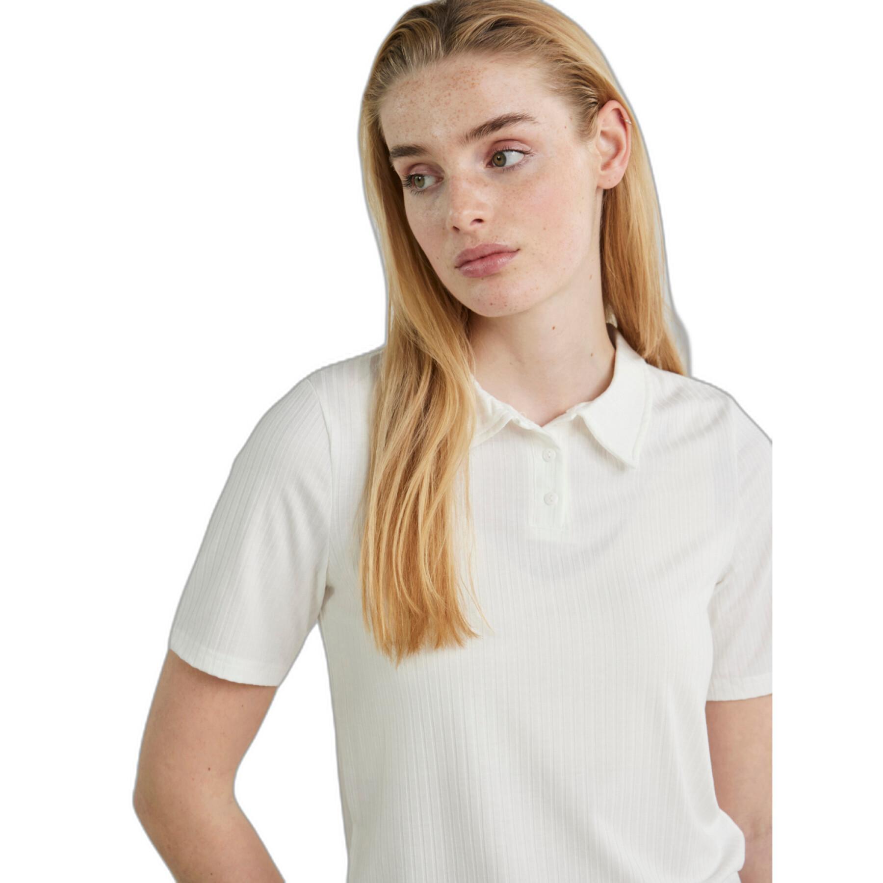 Damska koszulka polo z krótkim rękawem Pieces Kylie