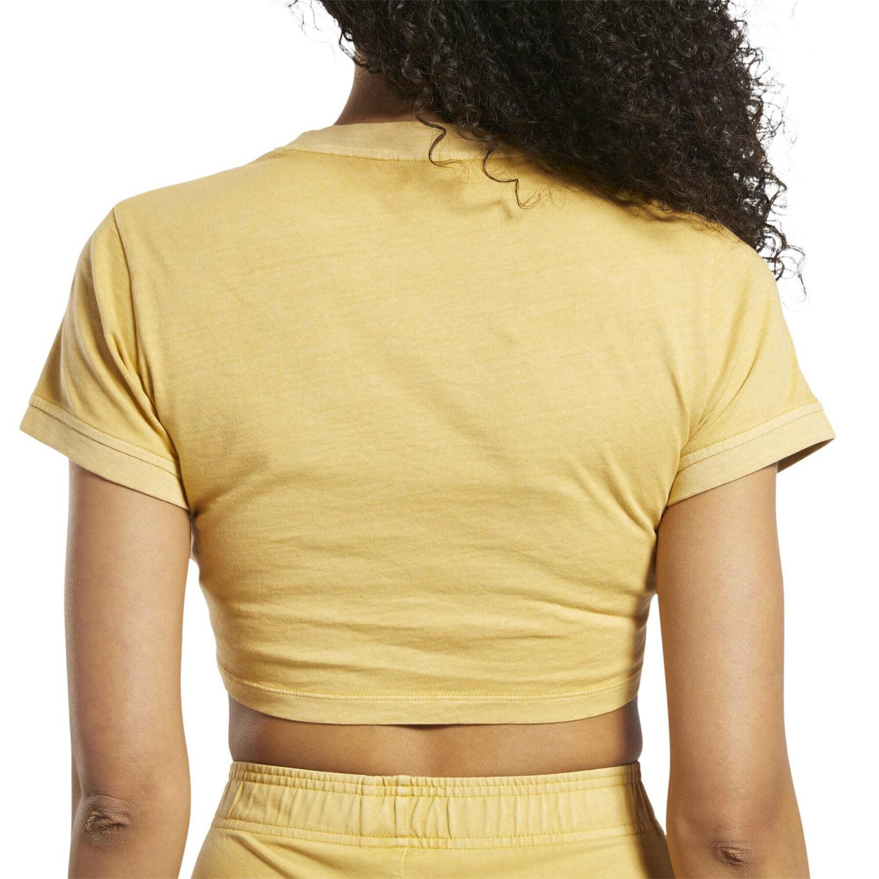 Damska, naturalnie barwiona, dopasowana koszulka Reebok Classics