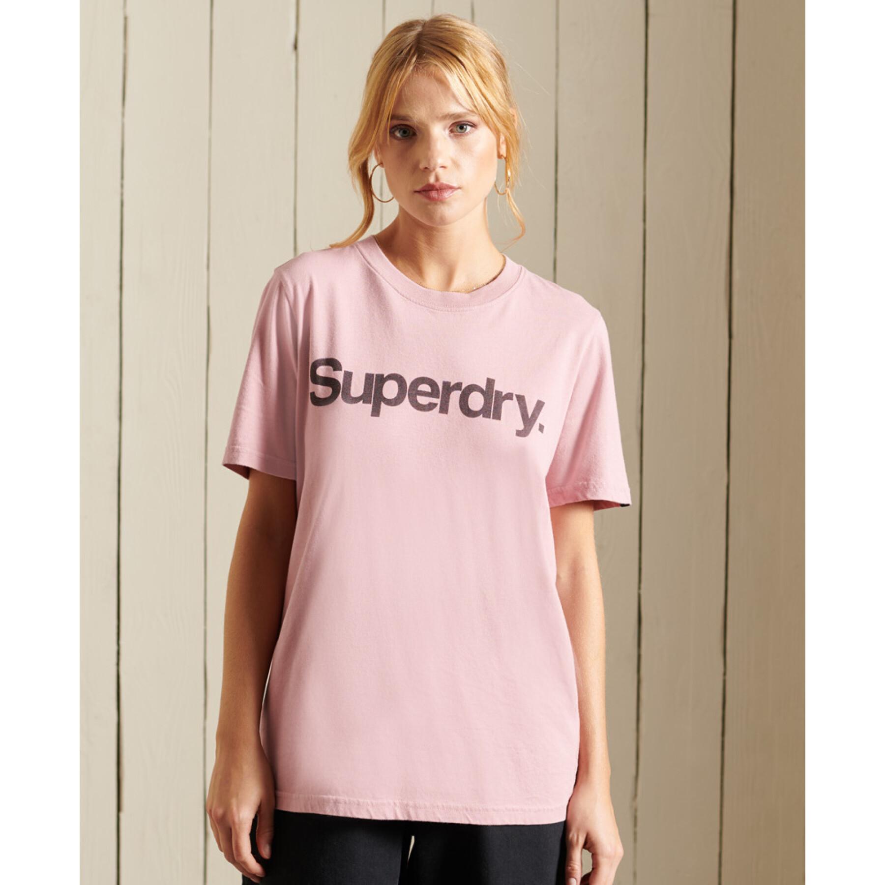 Damska koszulka z krótkim rękawem Superdry Core Logo
