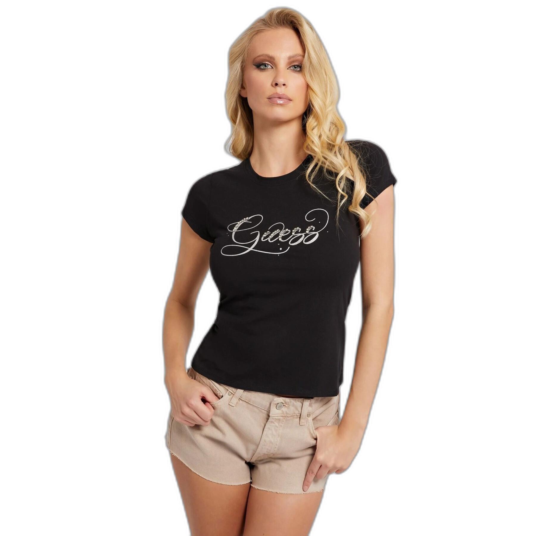 Koszulka z krótkim rękawem dla kobiet Guess Glitzy R4