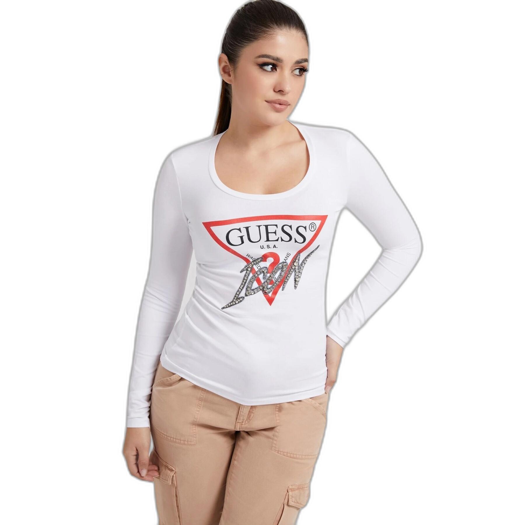 Koszulka z długim rękawem dla kobiet Guess Cn Icon