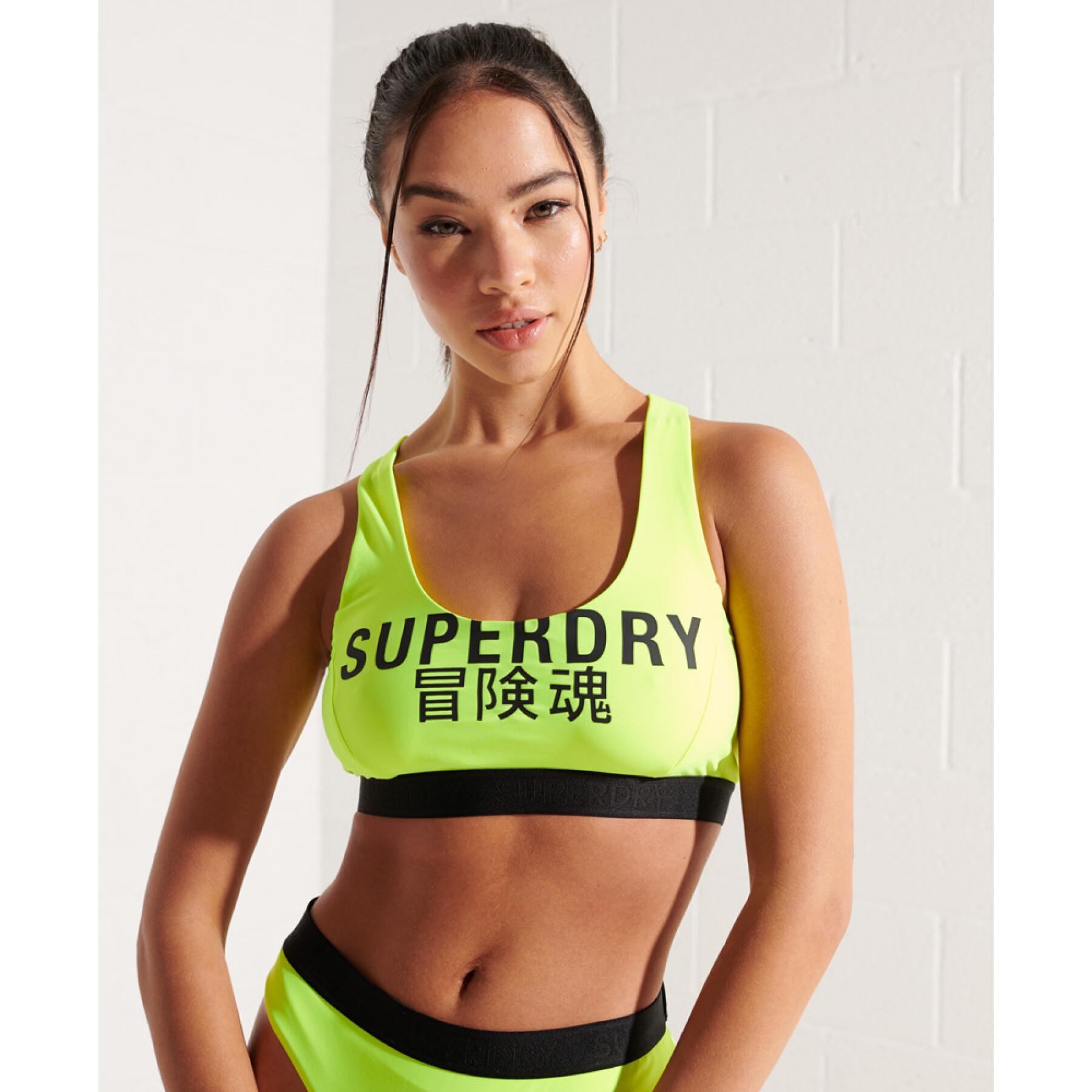 Damski top bikini z logo Superdry