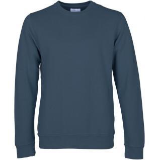 Bluza z okrągłym dekoltem Colorful Standard Classic Organic petrol blue