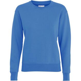 Damski sweter z okrągłym dekoltem Colorful Standard Classic Organic pacific blue