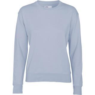 Damski sweter z okrągłym dekoltem Colorful Standard Classic Organic powder blue