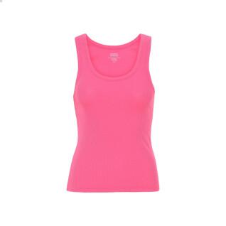Koszulka damska z prążkowanego materiału Colorful Standard Organic bubblegum pink