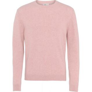 Wełniany sweter z okrągłym dekoltem Colorful Standard Classic Merino faded pink