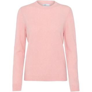 Damski wełniany sweter z okrągłym dekoltem Colorful Standard light merino faded pink