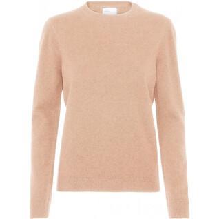 Damski wełniany sweter z okrągłym dekoltem Colorful Standard light merino honey beige