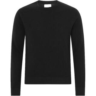 Wełniany sweter z okrągłym dekoltem Colorful Standard Light Merino deep black