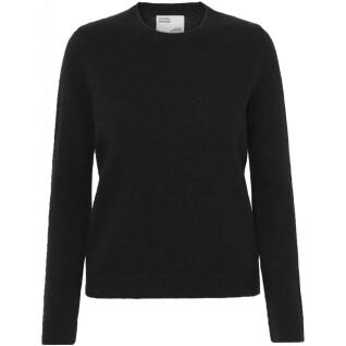 Damski wełniany sweter z okrągłym dekoltem Colorful Standard Classic Merino deep black