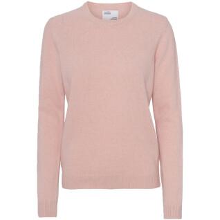 Damski wełniany sweter z okrągłym dekoltem Colorful Standard Classic Merino faded pink