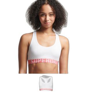 Biustonosz z dużym logo z bawełny organicznej dla kobiet Superdry