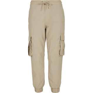 Spodnie cargo dla kobiet Urban Classics wysoka talia crinkle (duże rozmiary)