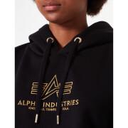 Damska bluza z kapturem Alpha Industries basic cos embroidery