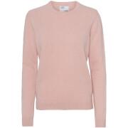 Damski wełniany sweter z okrągłym dekoltem Colorful Standard Classic Merino faded pink 2020 color
