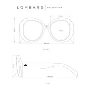 Damskie okulary przeciwsłoneczne Hanukeii Lombarde