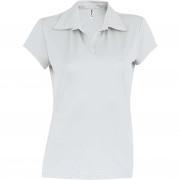 Damska sportowa koszulka polo z krótkim rękawem Proact blanc