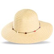 2-tone straw hat for women Solid Pamela