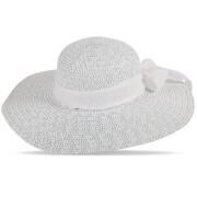 Damski kapelusz z szerokim rondem Solid Pamela