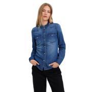 Damska dopasowana koszula dżinsowa z długim rękawem Vero Moda Maria Mix New